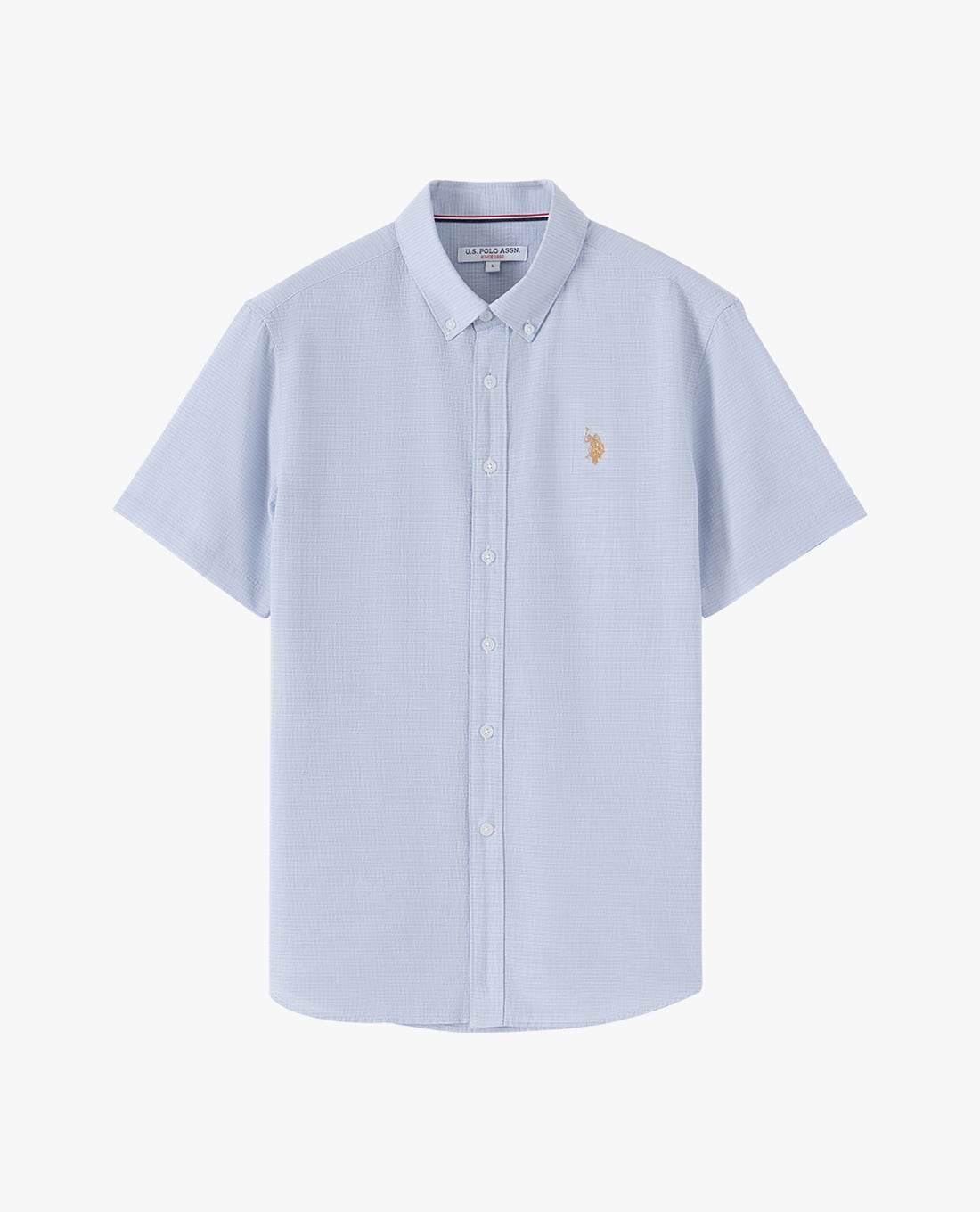 USPA - Áo sơ mi nam cổ bẻ tay ngắn thêu logo