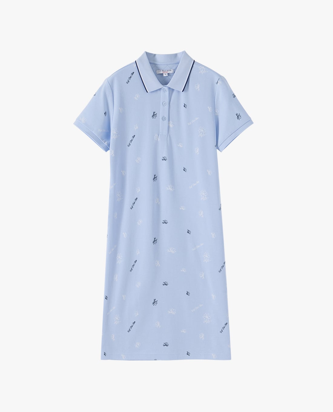 USPA - Đầm polo mini tay ngắn in họa tiết