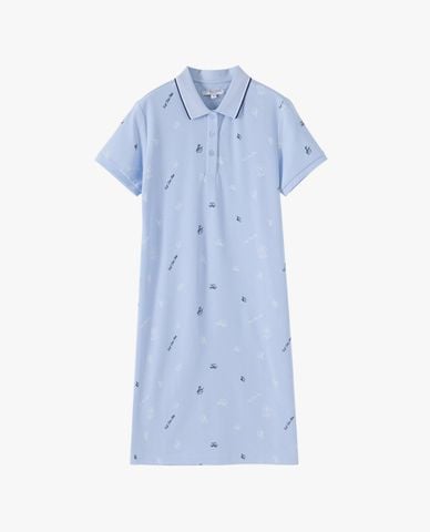  USPA - Đầm polo mini tay ngắn in họa tiết 