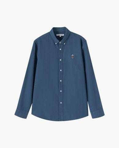  USPA - Áo sơ mi nam cổ bẻ tay dài thêu logo 