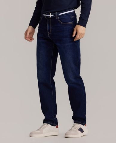  USPA - Quần jeans nam ống đứng wash bạc 