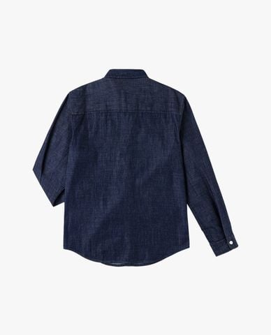  LEE - Áo sơ mi denim nam tay dài phối túi thêu logo 
