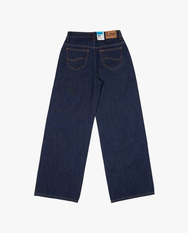  LEE - Quần jeans nữ ống rộng wash bạc 