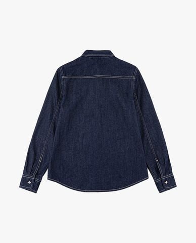  LEE - Áo sơ mi denim nữ tay dài thêu logo Modern 