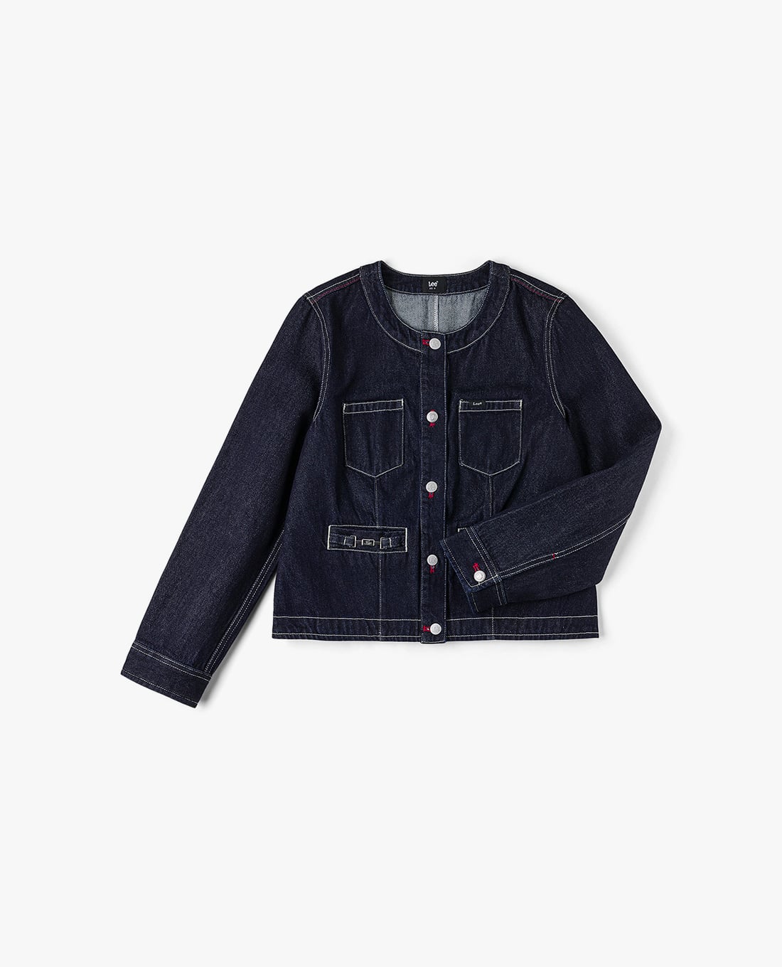 LEE - Áo khoác denim nữ tay dài phom croptop