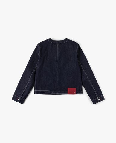  LEE - Áo khoác denim nữ tay dài phom croptop 