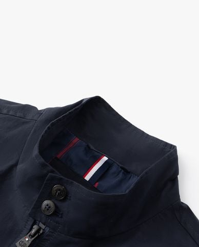  USPA - Áo khoác thể thao nam cổ trụ tay dài thêu logo 