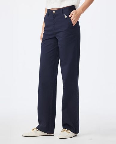  USPA - Quần nữ ống đứng thêu logo 