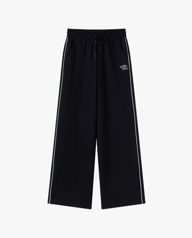  USPA - Quần dài nữ ống rộng lưng thun phối dây rút 