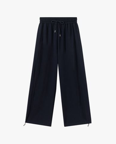  USPA - Quần dài nữ ống rộng lưng thun phối dây rút 