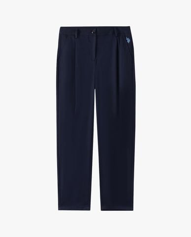  USPA - Quần nữ ống rộng thêu logo 