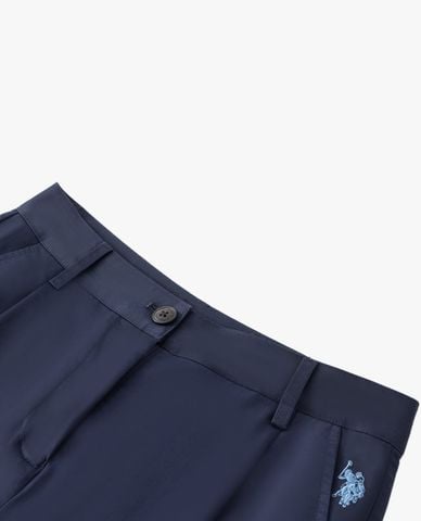  USPA - Quần nữ ống rộng thêu logo 