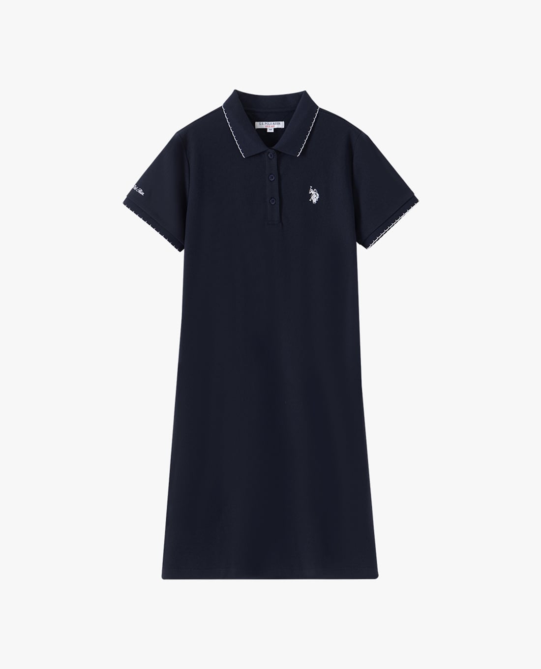 USPA - Đầm polo mini tay ngắn phom suông
