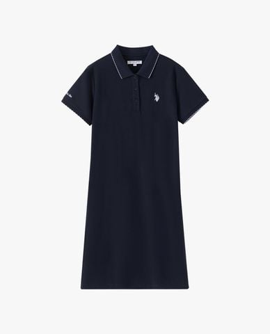  USPA - Đầm polo mini tay ngắn phom suông 