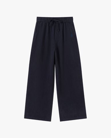  USPA - Quần nữ ống rộng lưng thun phối dây rút 