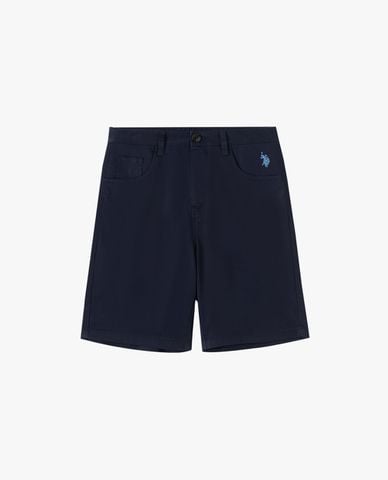  USPA - Quần short nữ ngang gối thêu logo 