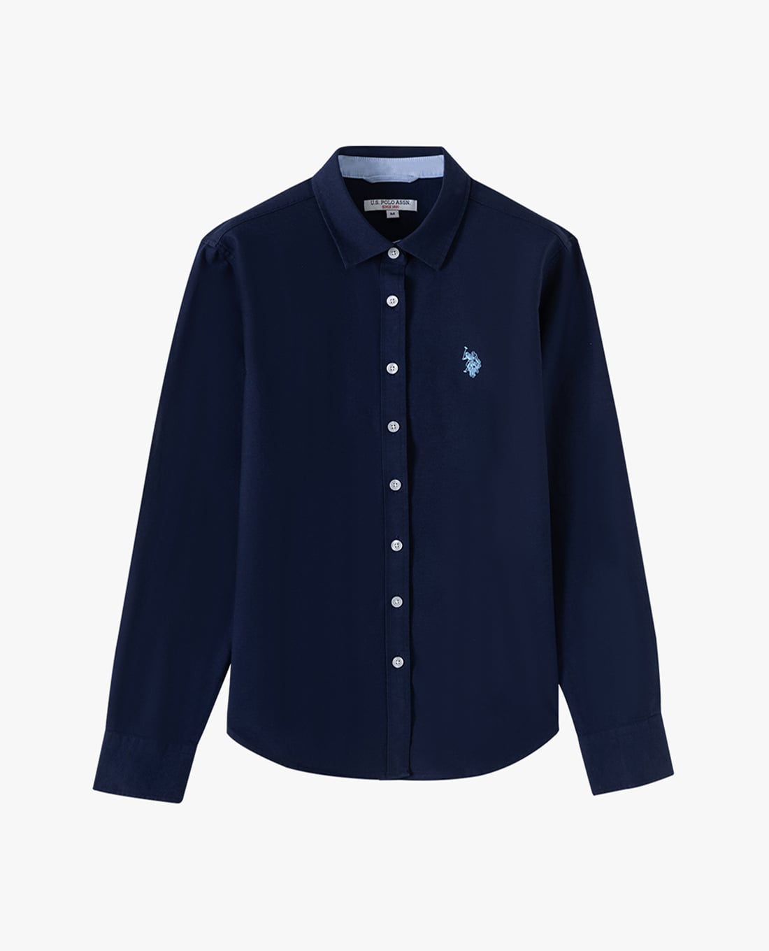 USPA - Áo sơ mi nữ cổ bẻ tay dài thêu logo