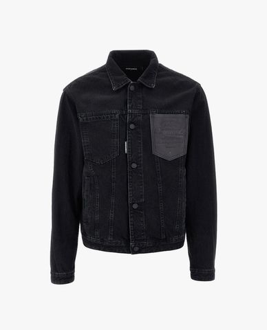  DSQUARED2 - Áo khoác denim nam tay dài phối túi 