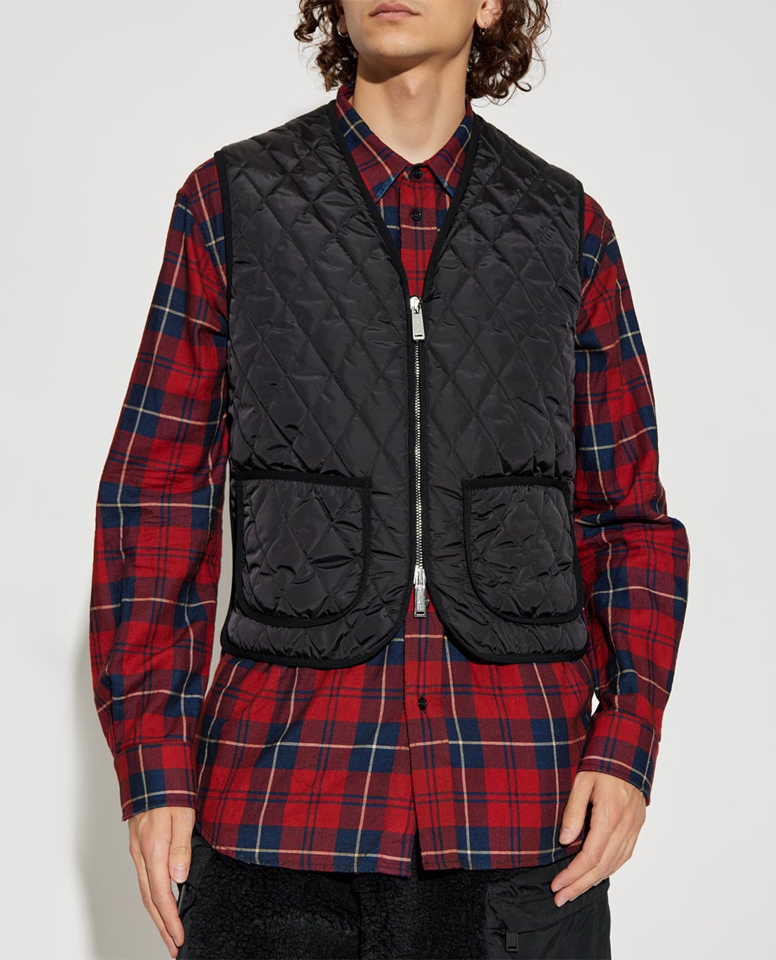 DSQUARED2 - Áo khoác chần bông nam sát nách Urban