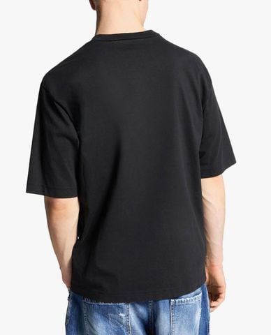  DSQUARED2 - Áo thun nam cổ tròn tay ngắn Sponge Patch 