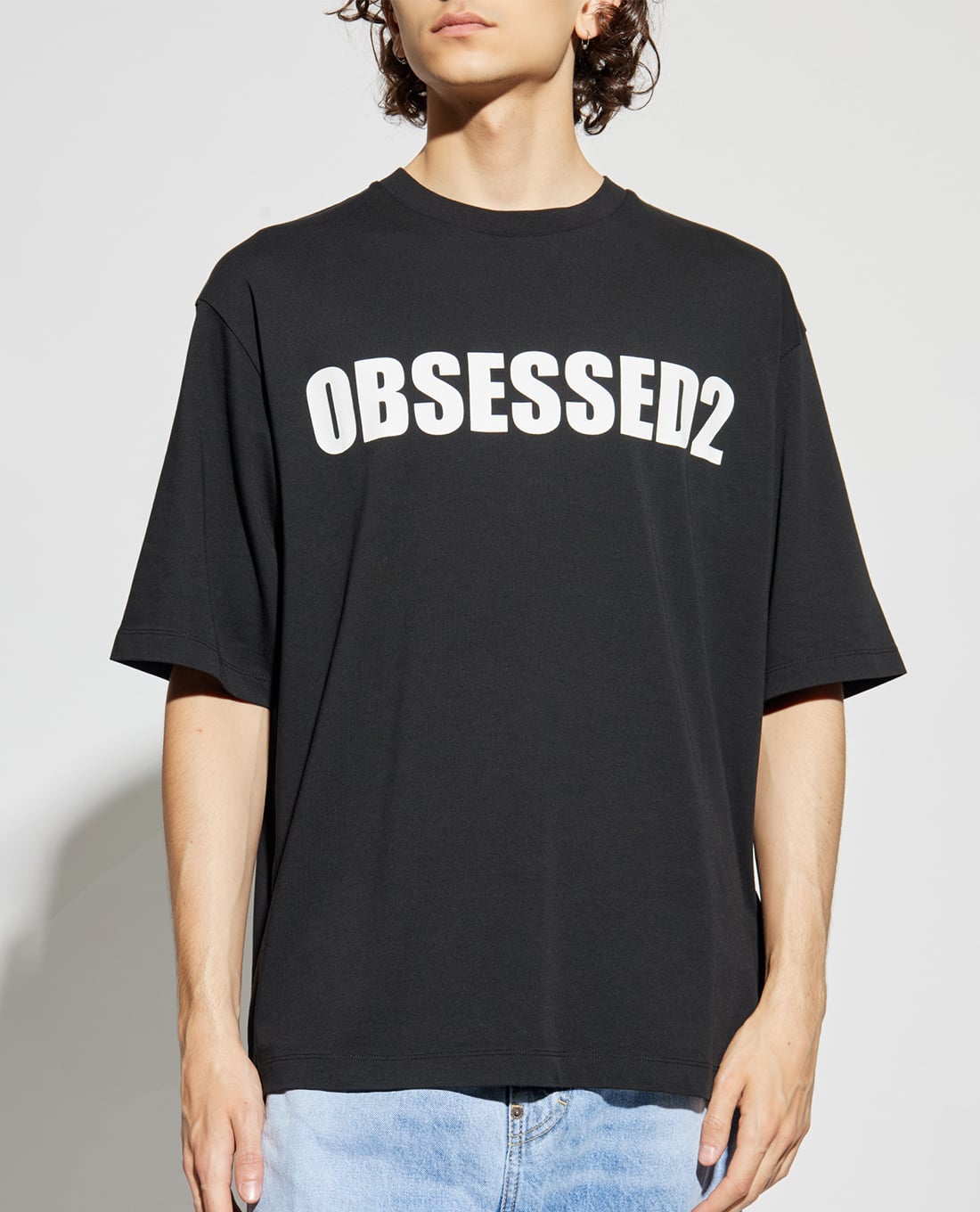 DSQUARED2 - Áo thun nam cổ tròn tay ngắn in logo