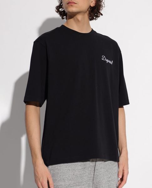  DSQUARED2 - Áo thun nam cổ tròn tay ngắn Signature 