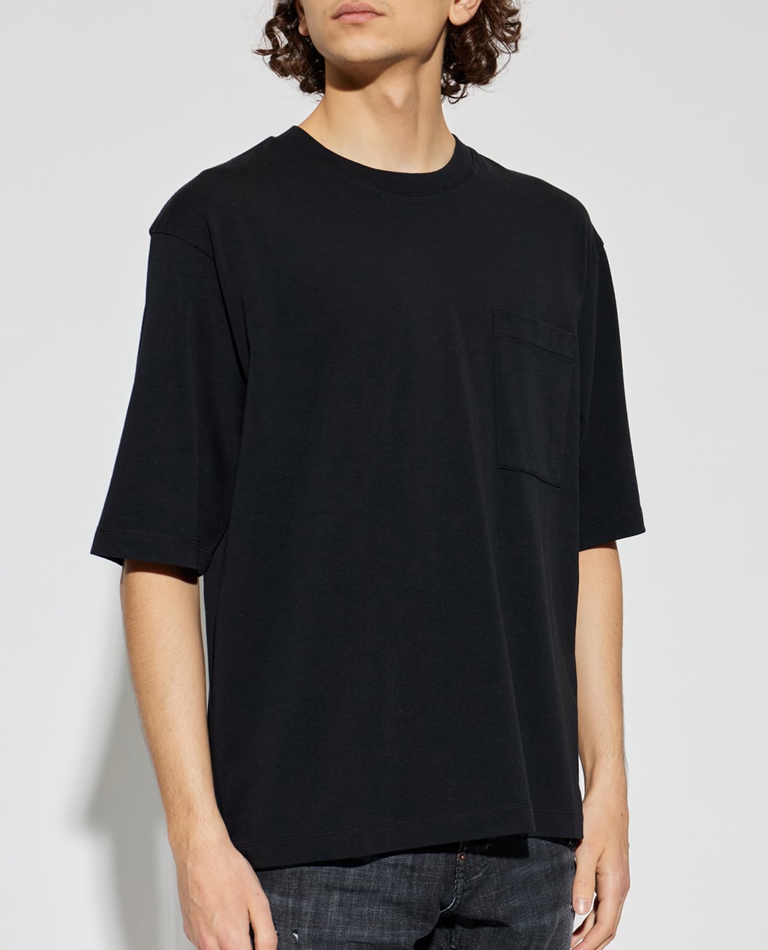 Áo Thun DSQUARED2 Nam Cổ Tròn Tay Ngắn Phối Túi Denim - Maison Online