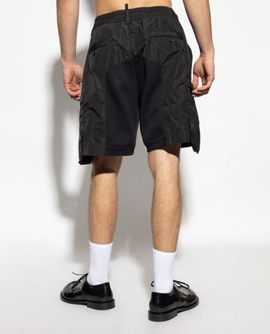  DSQUARED2 - Quần short nam ống rộng phối túi hộp 