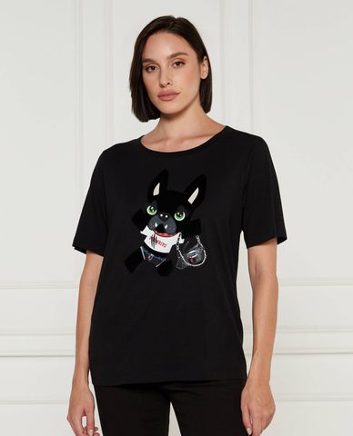  DSQUARED2 - Áo thun nữ cổ tròn tay ngắn Ciro Easy 