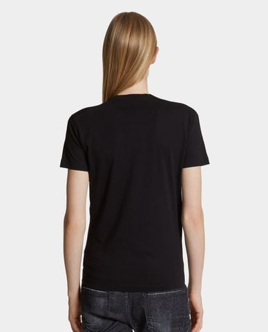  DSQUARED2 - Áo thun nữ cổ tròn tay ngắn Just Right 