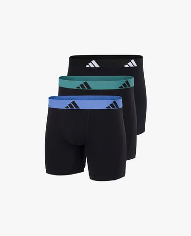  ADIDAS - Set 3 quần lót nam dáng boxer phối logo Active Flex Cotton 