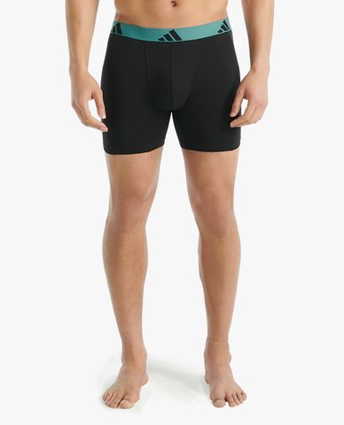  ADIDAS - Set 3 quần lót nam dáng boxer phối logo Active Flex Cotton 