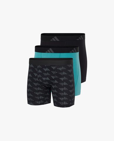  ADIDAS - Set 3 quần lót nam dáng boxer phối logo Active Flex Cotton 