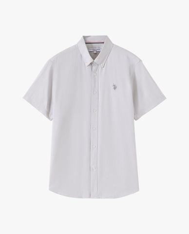  USPA - Áo sơ mi nam cổ bẻ tay ngắn thêu logo 