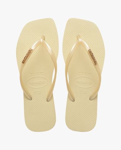  HAVAIANAS - Dép kẹp nữ Slim Square Logo Metallic 