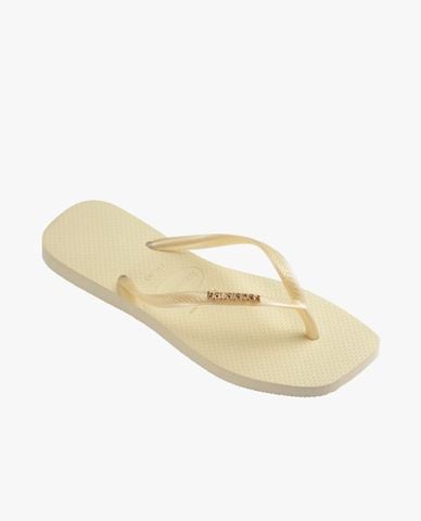  HAVAIANAS - Dép kẹp nữ Slim Square Logo Metallic 