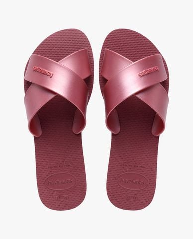  HAVAIANAS - Dép nữ quai chéo Aqua Metallic 