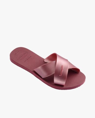  HAVAIANAS - Dép nữ quai chéo Aqua Metallic 