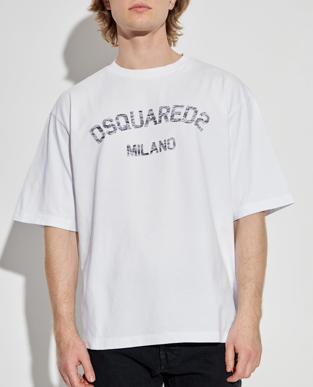 DSQUARED2 - Áo thun nam cổ tròn tay ngắn Milano Sequin