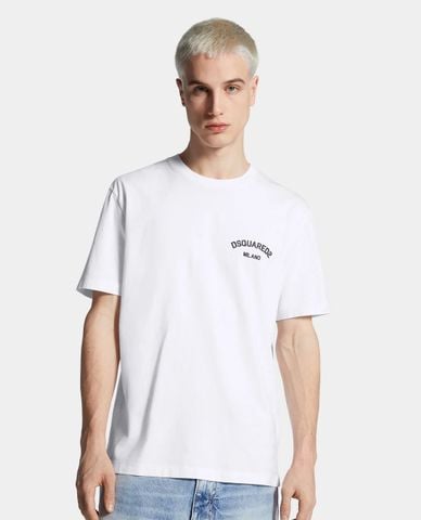  DSQUARED2 - Áo thun nam cổ tròn tay ngắn Milano 