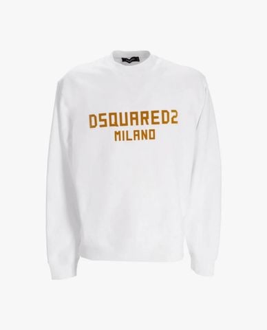  DSQUARED2 - Áo sweatshirt nam cổ tròn tay dài in logo 