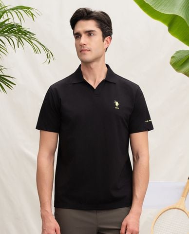  USPA - Áo polo nam cổ bẻ tay ngắn thêu logo 