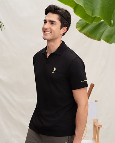  USPA - Áo polo nam cổ bẻ tay ngắn thêu logo 