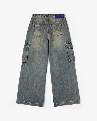  LEE - Quần jeans nữ ống rộng túi hộp Indigo 