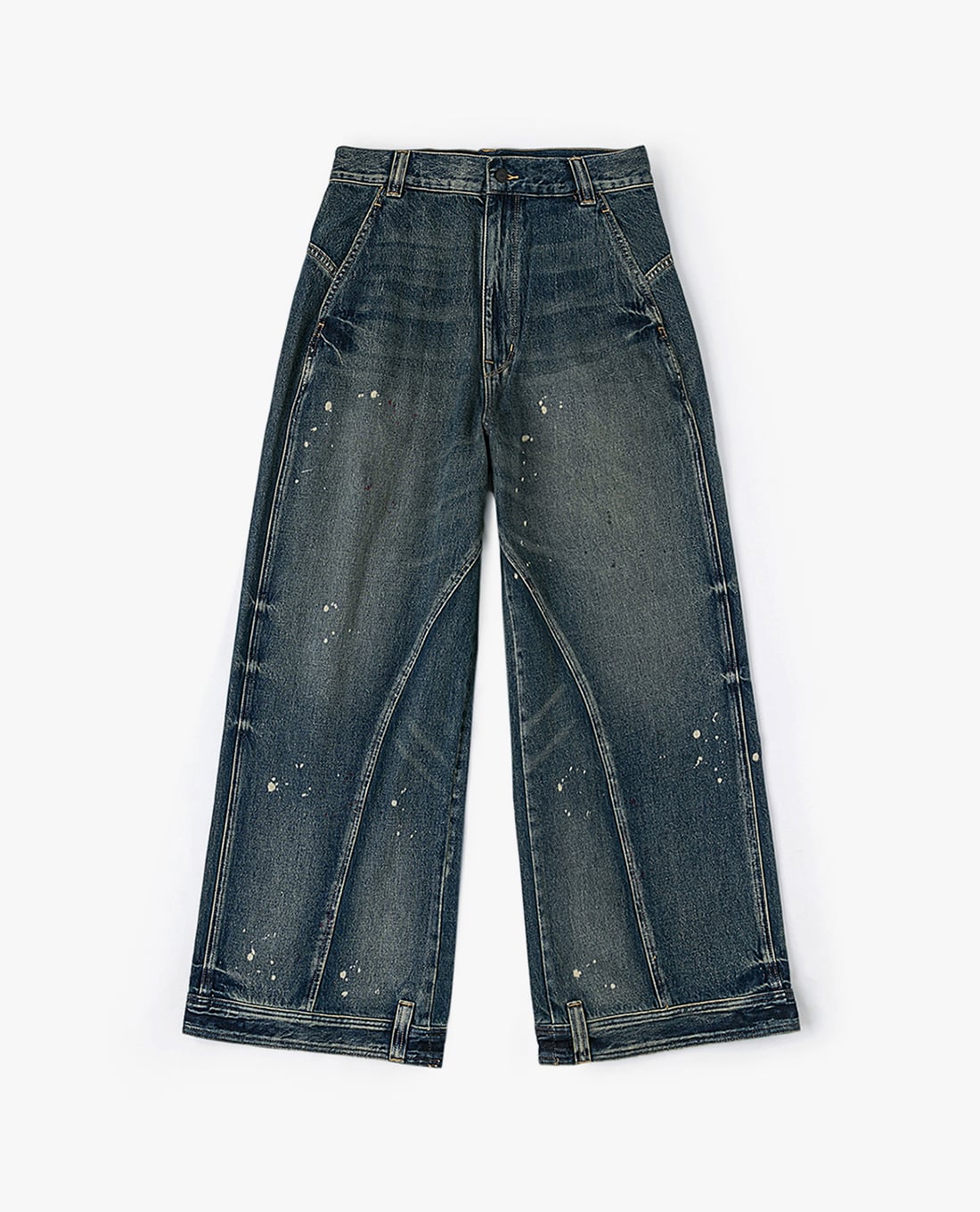LEE - Quần jeans unisex ống rộng Angel Chen