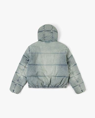  LEE - Áo khoác phao unisex denim tay dài Angel Chen 