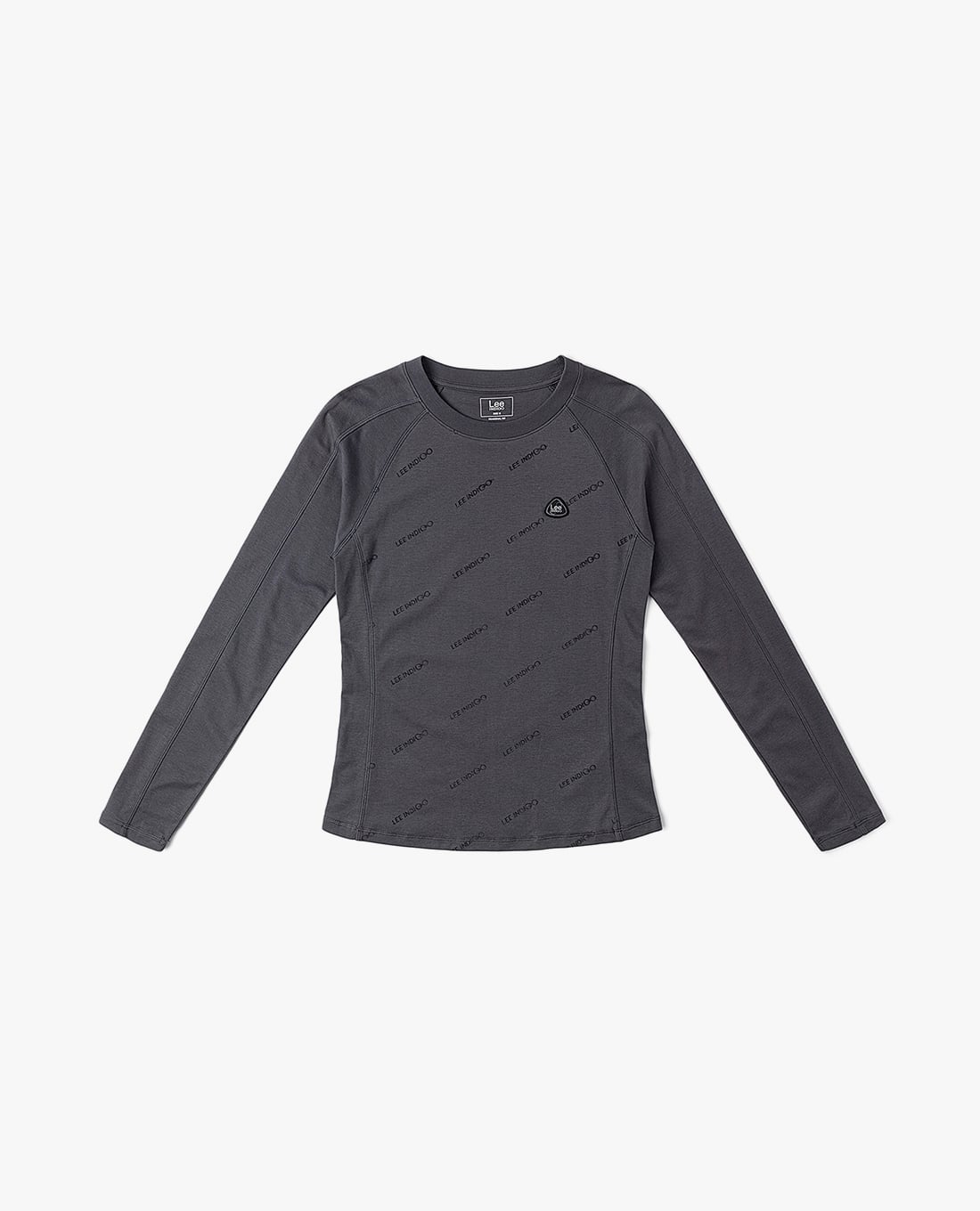 LEE - Áo thun nữ cổ tròn tay dài Indigo Seasonal