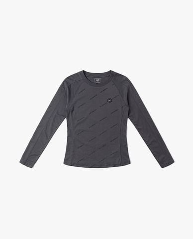  LEE - Áo thun nữ cổ tròn tay dài Indigo Seasonal 