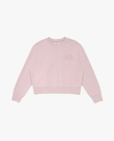  LEE - Áo sweatshirt nữ cổ tròn tay dài Modern Relax 