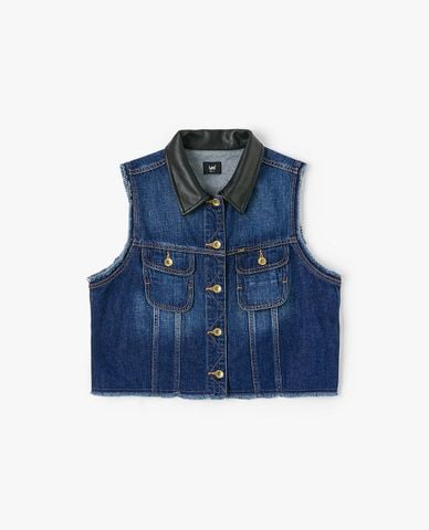  LEE - Áo khoác gilet nữ denim Modern Seasonal 